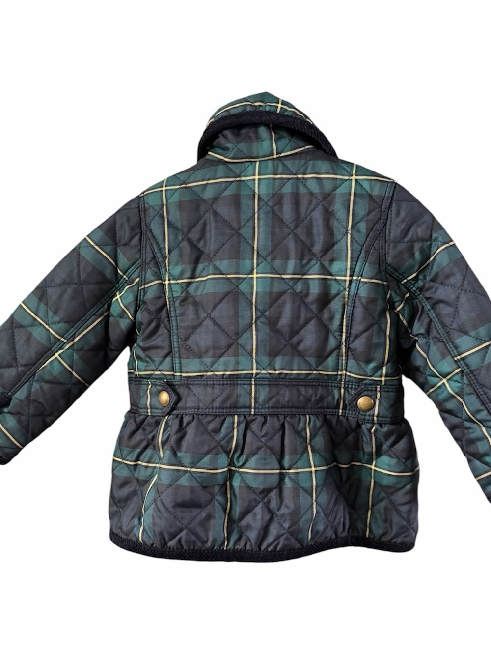 Ralph Lauren Quilted Plaid Infant Jacket - Green/Blue Size 12 Months - Picture 2 of 12